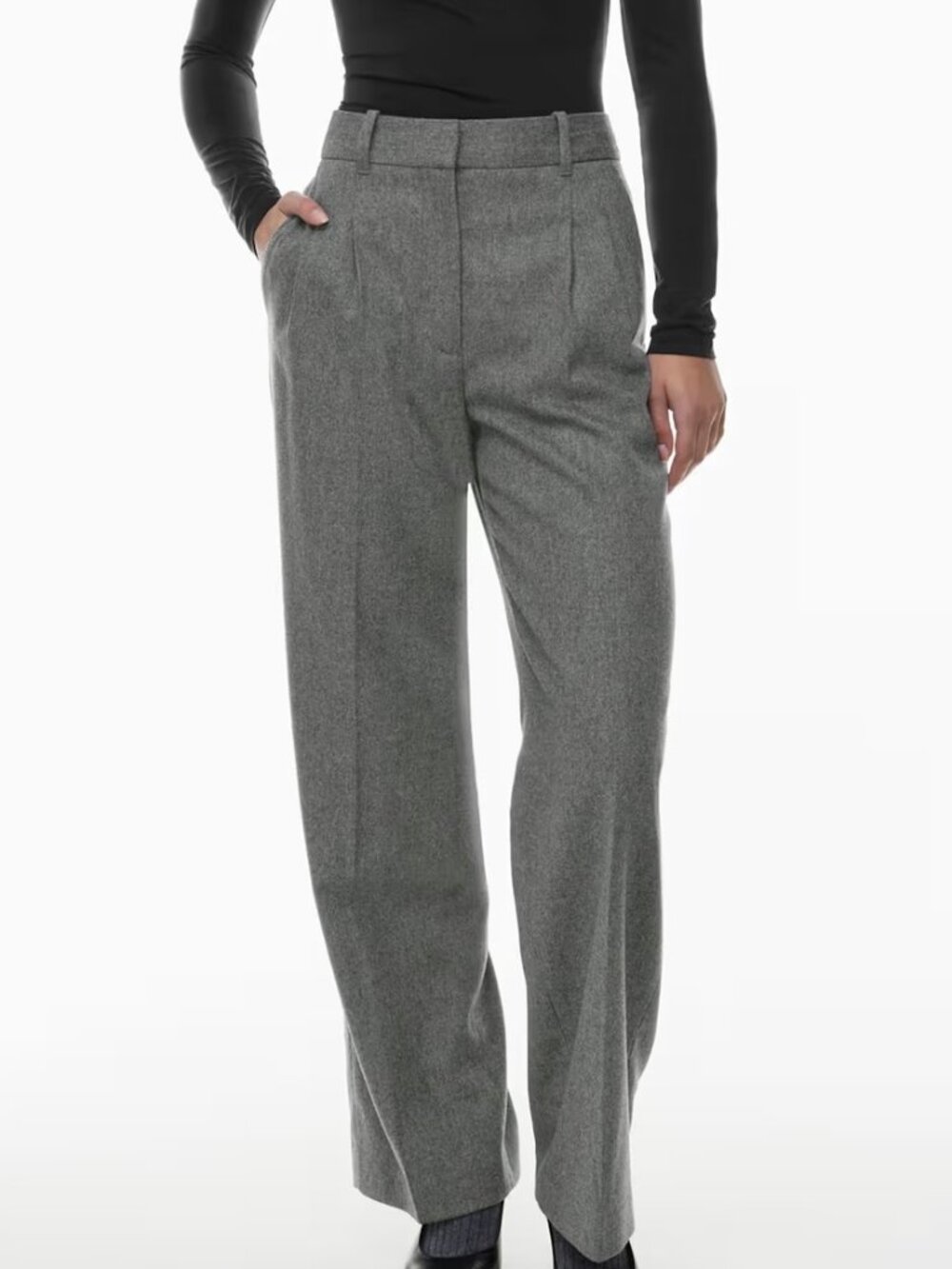Aritiza Wilfred Pleated Pants -luxury wool/cashmere blend size 6 grey